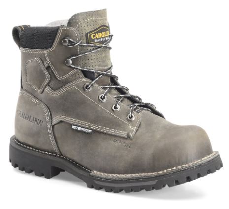 Carolina CA7532 Pitstop 6" Waterproof Composite Safety Toe Work Boot - Grey