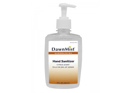Dawn Mist HS3794 Hand Sanitizer 8 oz. Bottle with Dispensing Cap (Case)