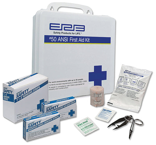ERB Safety 17135 50-Person First Aid Kit with Plastic Box