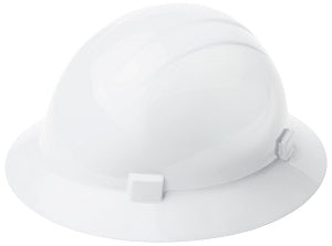 ERB Safety Americana Full Brim Hard Hat with 4-Point Slide Lock Suspension