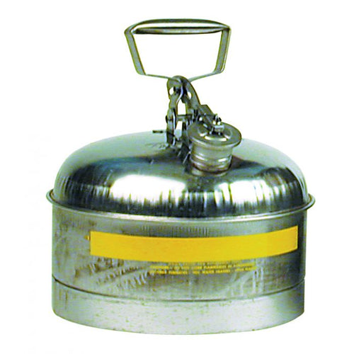 Eagle 1313 2.5 Gallon Stainless Steel Type 1 Flammable Storage Safety Can