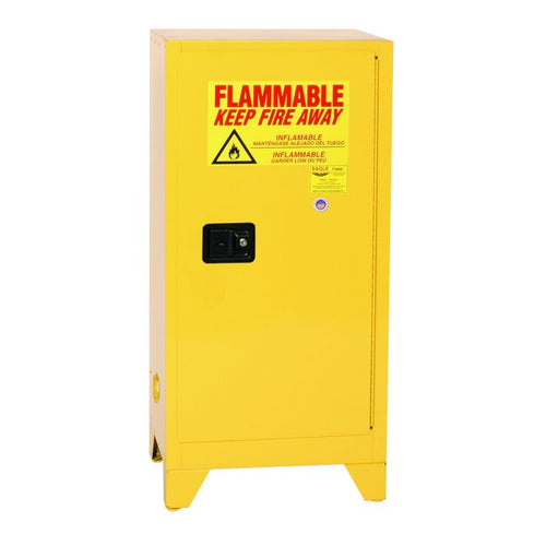 Eagle 1905XLEGS Self-Closing Flammable Liquid Storage Tower Cabinet - 16 Gallon