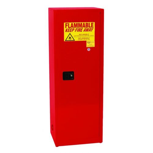 Eagle 1923X Manual Closure Space Saver Flammable Liquid Storage Cabinet - 24 Gallon