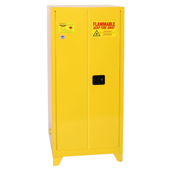 Eagle 6010XLEGS Self-Closing Flammable Liquid Storage Tower Cabinet - 60 Gallon