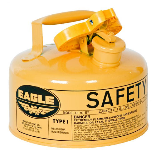 Eagle UI-10-S One Gallon Galvanized Steel Type 1 Flammable Storage Safety Can
