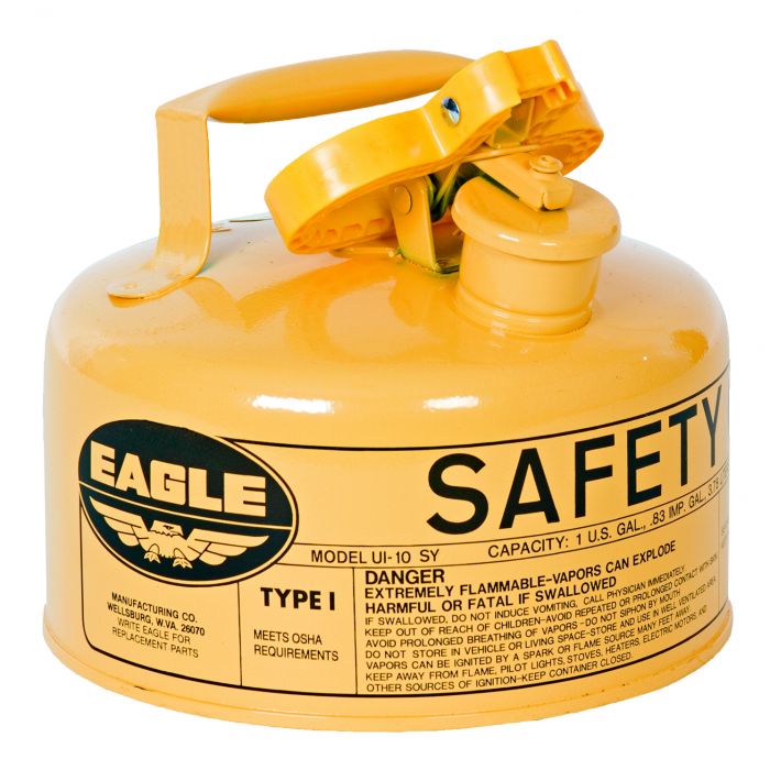 Eagle UI-10-S One Gallon Galvanized Steel Type 1 Flammable Storage Safety Can