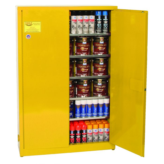 Eagle YPI77X 30 Gallon Yellow Paint and Ink Safety Cabinet