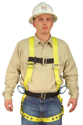 French Creek 550 Grommet-Tongue Buckle Full Body Harness with Leg Straps