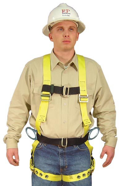 French Creek 550 Grommet-Tongue Buckle Full Body Harness with Leg Straps