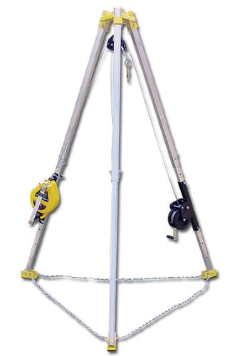 French Creek S50SS-M7 Confined Space Rescue System with Tripod, Rescue Lifeline & Winch