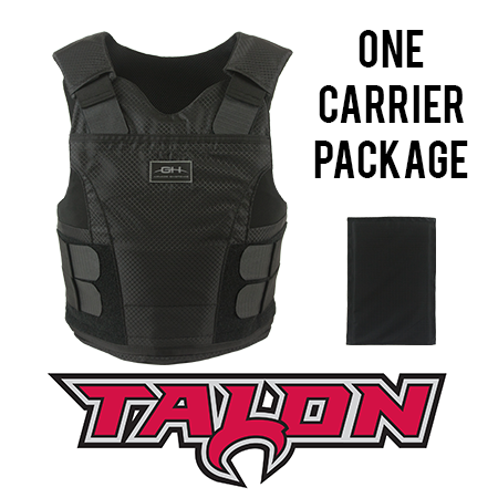 GH Armor TalonX Concealable Body Armor Panels - Combined Ballistic and Spike Protection