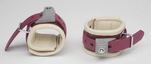 Humane Restraint 501-style Locking Restraint Cuffs for Wrist or Ankle - Leather
