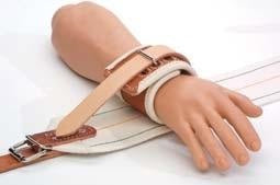 Humane Restraint CBLWL-203 Locking Wrist Bed Restraints - Leather