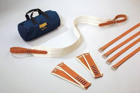 Humane Restraint Kit #4 Non-Locking Bed Restraint Kit with Padding - Leather