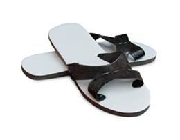 Black Cross-Strap Foam Shower Sandals