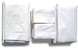 White T130 Muslin Bed Sheets - Flat Sheets