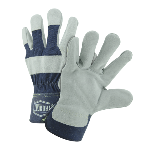 IronCat IC5 Ironcat Premium Cowhide Heavy Side Split Leather Palm 2¾" Safety Cuff Work Gloves (Dozen)