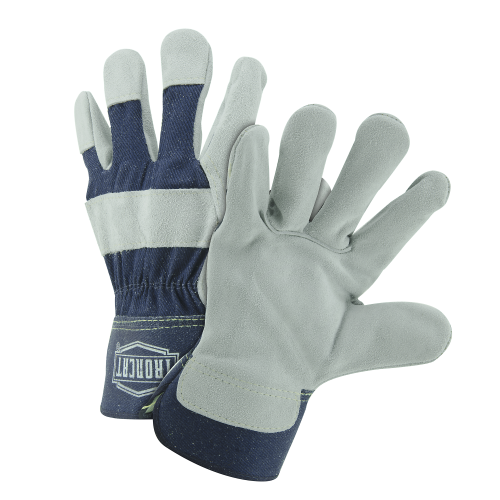 IronCat IC5 Ironcat Premium Cowhide Heavy Side Split Leather Palm 2-3/4" Safety Cuff Work Gloves (Dozen)