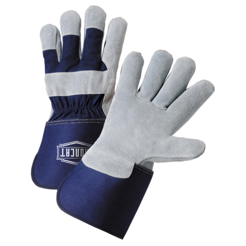 IronCat IC8 Premium Cowhide Heavy Side Split Leather Palm 4-1/2" Gauntlet Cuff Work Gloves (Dozen)