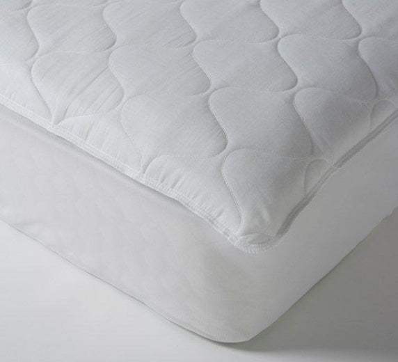 JS Fiber Ultimate Comfort Choice Deluxe Quilted Mattress Pad with Expandable Skirt for up to 18