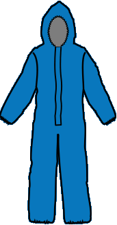 Kappler Z1S428XP Zytron 100 XP Coveralls with Hood, Long-Neck design with extended zipper closure, Serged Seams