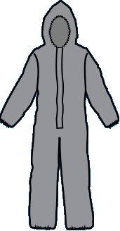 Kappler Z2H428 Zytron 200 Coveralls with Hood, LongNeck design with extended zipper closure, Heat Sealed-Taped Seams