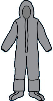 Kappler Z2H426 Zytron 200 Coveralls with Hood, LongNeck design with extended zipper closure, Heat Sealed-Taped Seams