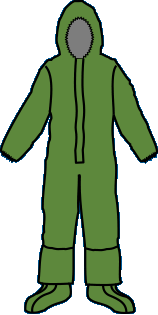 Kappler Z4H426 Zytron 400 Coveralls with Hood, LongNeck design, Heat Sealed-Taped Seams
