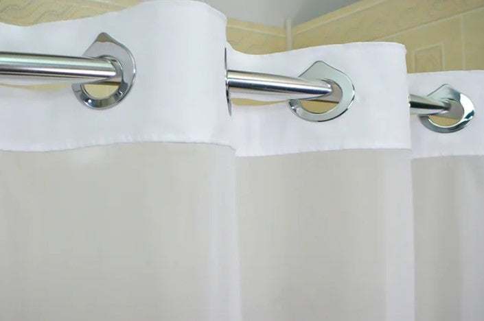 Kartri HANG2IT Duo Poly Shower Curtain with Light Window and Snap Liner