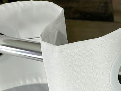 Kartri HANG2IT Duo Poly Shower Curtain with Light Window and Snap Liner