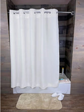 Load image into Gallery viewer, Kartri HANG2IT Empire Waffle Shower Curtain - White or Beige
