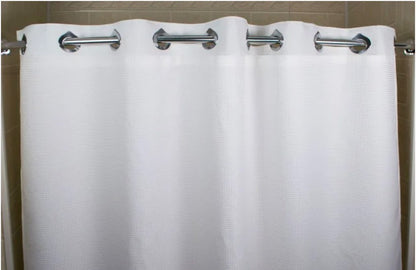 Kartri HANG2IT Empire Waffle Shower Curtain - White or Beige