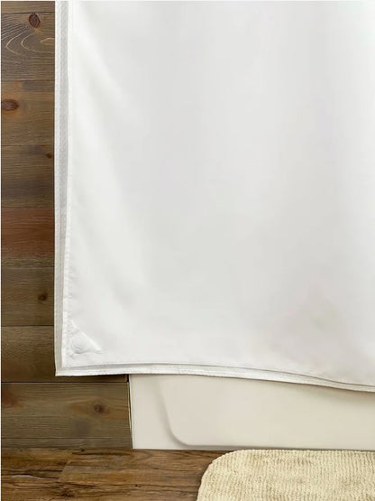 Kartri HANG2IT Empire Waffle Shower Curtain - White or Beige