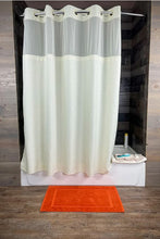 Load image into Gallery viewer, Kartri HANG2IT Empire Waffle Shower Curtain - White or Beige
