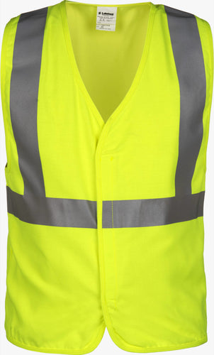 Lakeland V8A0112V Class 2 FR Modacrylic Solid Hi-Vis Vest with Velcro Vlosure (HRC 1 - 5.5 cal)