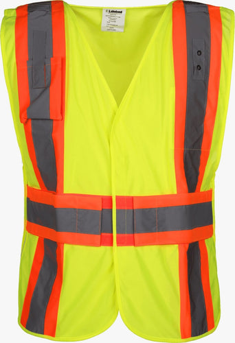 Lakeland VAFOSP2GBVL Premium 5-Way Breakaway FR Treated High Visibility Public Safety Vest