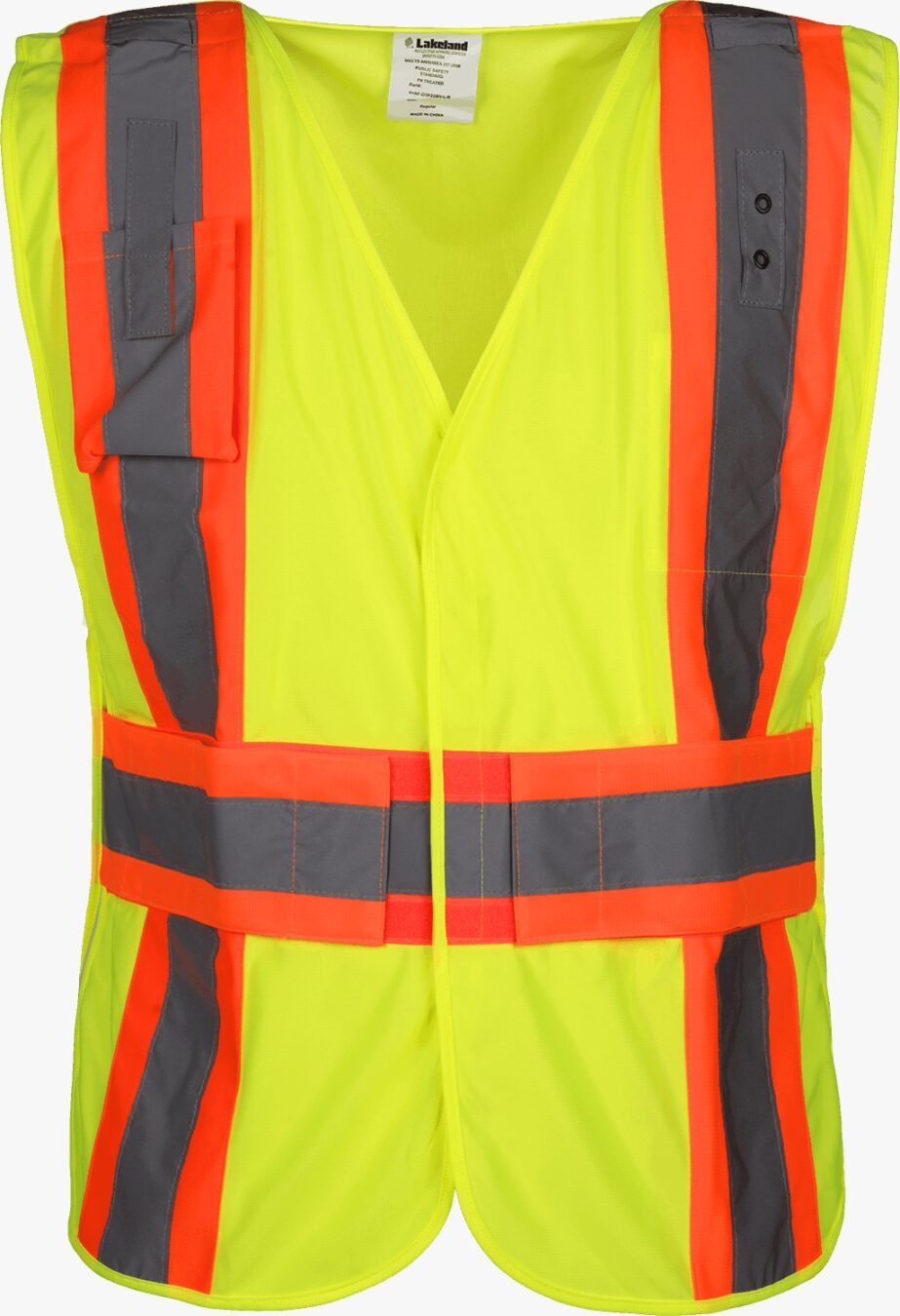 Lakeland VAFOSP2GBVL Premium 5-Way Breakaway FR Treated High Visibility Public Safety Vest
