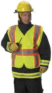 Lakeland VAFOSC2GBVL Premium 5-Way Breakaway FR Treated Solid Polyester Public Safety Vest