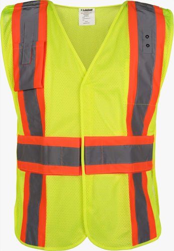 Lakeland VAMOSP2GBVL Premium 5-Way Breakaway FR Treated Mesh Polyester Public Safety Vest