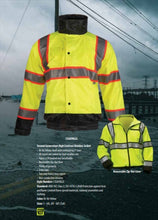 Load image into Gallery viewer, Lakeland C3SAFRG2L Class 3 High Visibility Bomber Jacket with Zip-Out Liner
