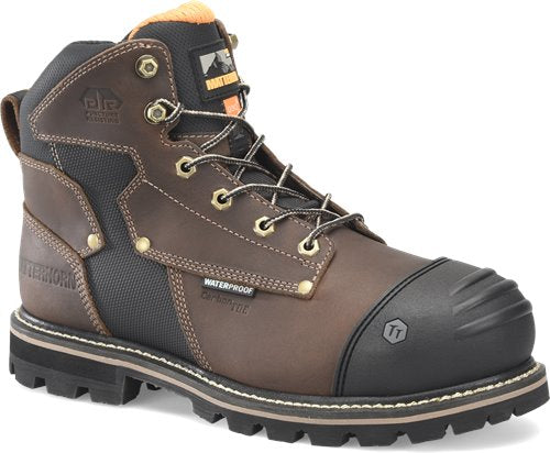 Matterhorn MT2546 I-Beam Men’s 6” Waterproof Comp Toe Puncture Resisting Work Boot w/Internal Metguard - Brown