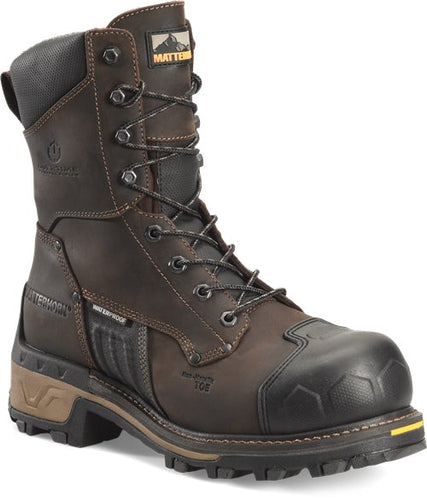 Matterhorn MT2560 Maximus 2.0 Mens 8" Waterproof Logger Boot with Comp Toe - Dark Brown