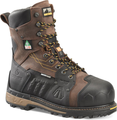 Matterhorn MTC300 Maximus 2.0 Mens 8" Waterproof Puncture-Resisting Work Boots with Comp Safety Toe and Internal Metguard - Dark Brown