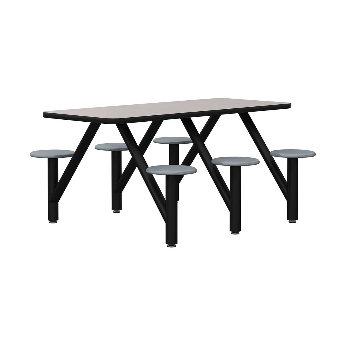 Moduform 5003-72E Modumaxx 6 Seat Rectanle Cluster Table | An...