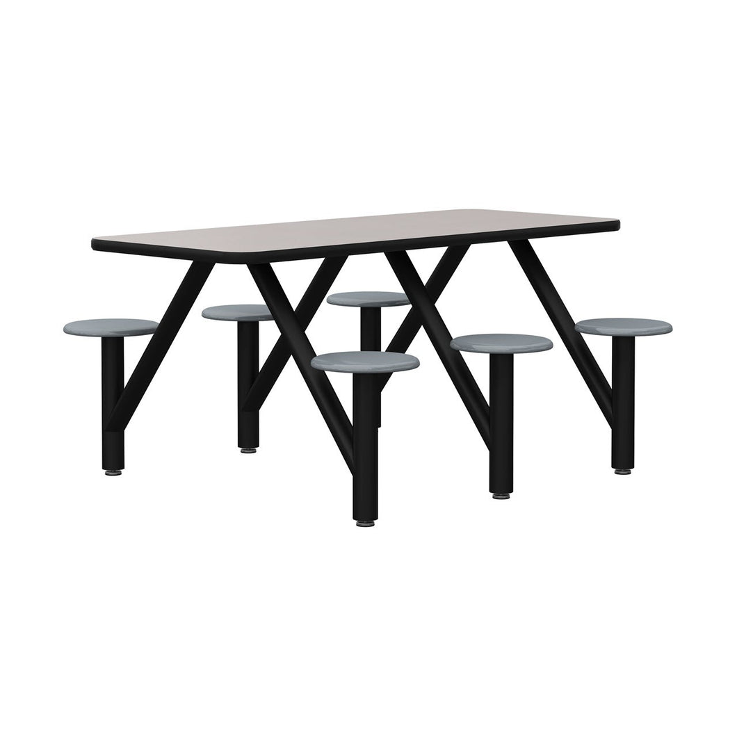 Moduform 5003-72E Modumaxx Multipurpose Cluster Table - Rectangle Top, 6 Seats