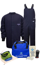 Load image into Gallery viewer, Enespro KIT2LC11-series ArcGuard Arc Flash Kit w/ Flame Resistant Long Coat (HRC 2 - 11 cal)

