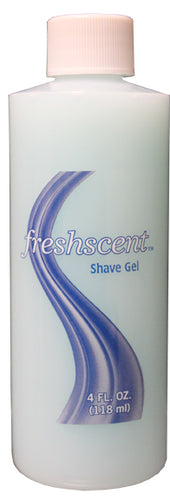 FreshScent FSG4 4 oz. Shave Gel - clear bottle (Case)
