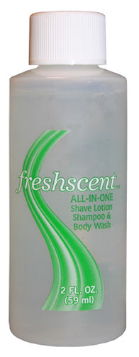 FreshScent SSB2 3-in-1 Shampoo, Shave Gel and Body Wash - 2 oz. Bottle (Case)