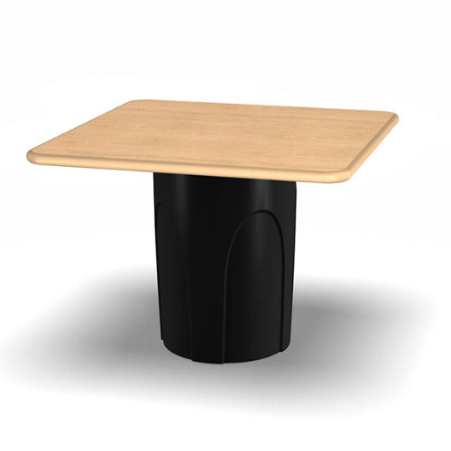 Norix Jupiter Durable Cylinder Base Table with Square Top at Anchortex