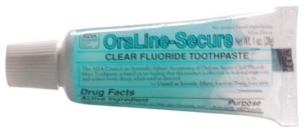 OraLine Secure Care 42104 ADA Clear Toothgel, 1.0 oz Tube (case)